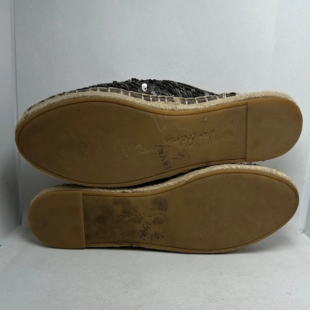 Sam Edelman Sequin Espadrille Mule Flats – Women’s Size 6